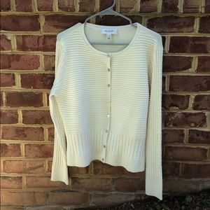 St John Collection cream sweater